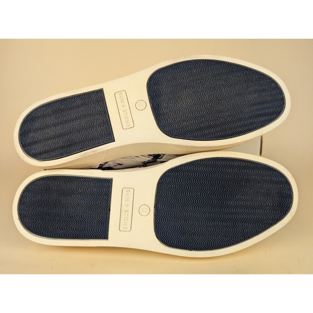 Sun + Stone Kiva Casual Sneakers Mens 12M Blue Tie Dye Lace Up Low Top Shoes NWB - Picture 10 of 11